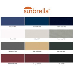 Choix des couleurs Sunbrella