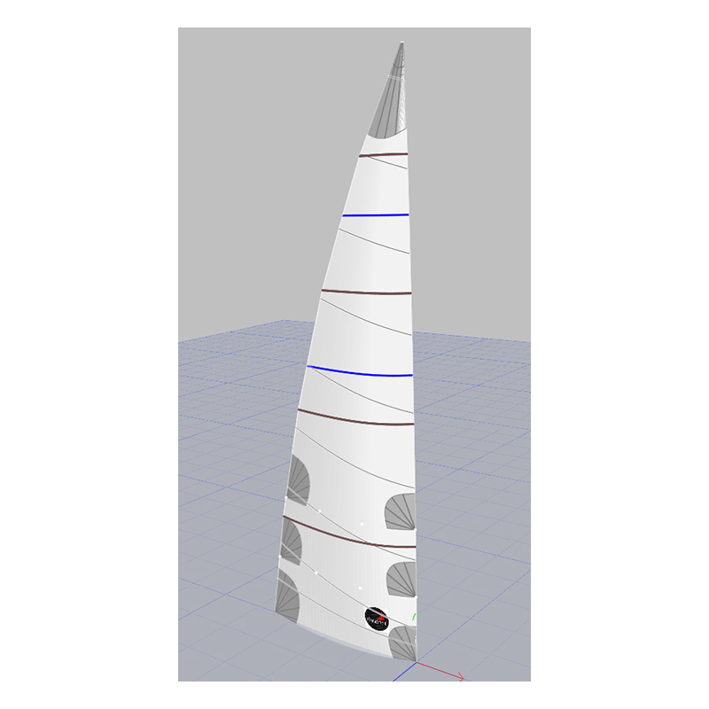 Grand-voile croisière lattés courtes