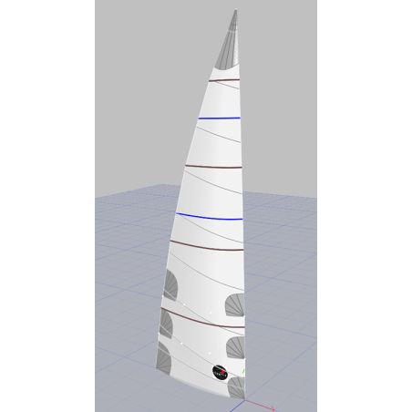 Grand-voile croisière lattés courtes