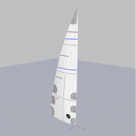 Grand-voile classique - coupe triradiale