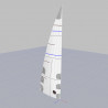 Grand-voile classique - coupe triradiale
