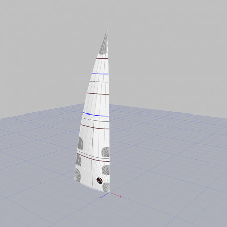 Radial cut fullbatten mainsail