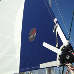 Radial cut furling mainsail