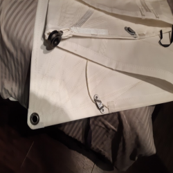 Großsegel, durchgelattet, Horizontalschnitt