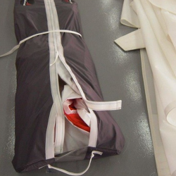 Bag for furled headsails