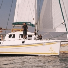 Red de trampolín - Outremer 42 (par) | Velería en Francia - Velas para barcos a medida