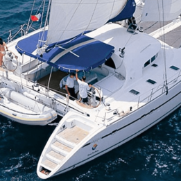 Lagoon 570 -  Paire Filets de trampoline