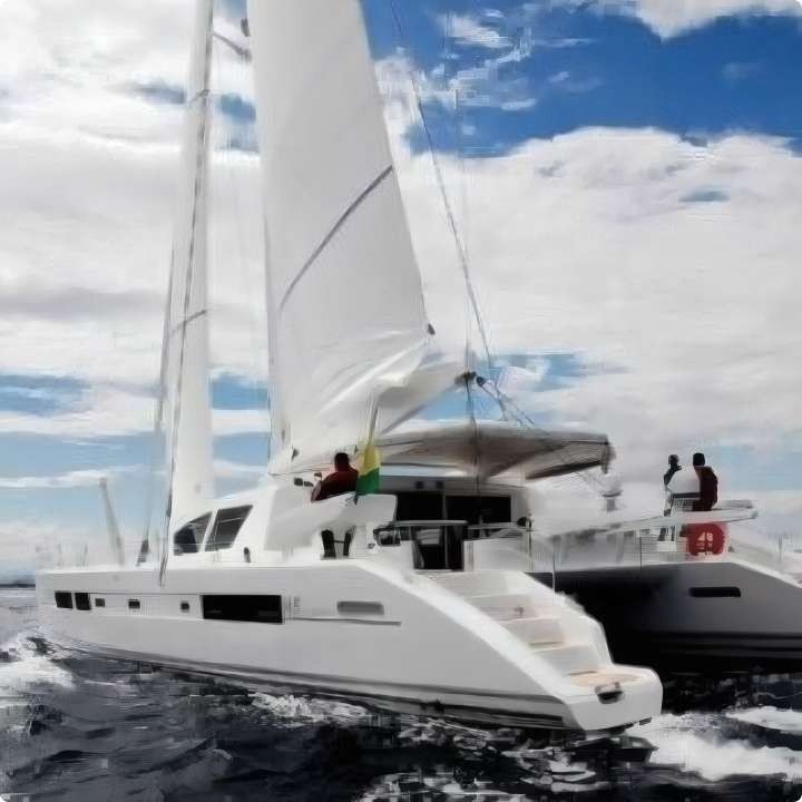 Catana 65 — Filet de trampoline