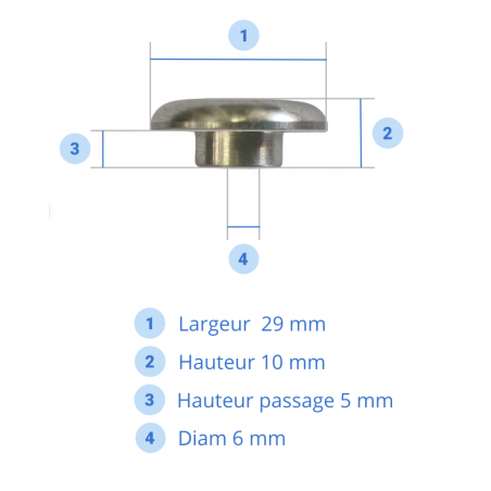 Pion de lassage pour filet de multicoque