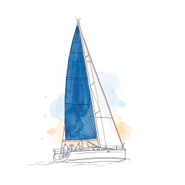 Crosscut classic mainsail | Sailmaker in France - Custom Boat Sails
