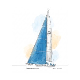 Crosscut Furling Genoa | Sailmaker in France - Custom Boat Sails