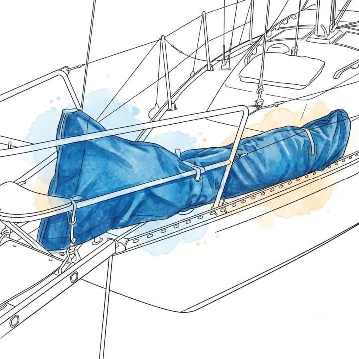 Deck bag | Sailmaker in France - Custom Boat Sails